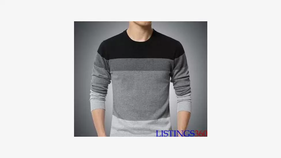 18,331 MK New Work Brand Casual Fitness Sweater Striped