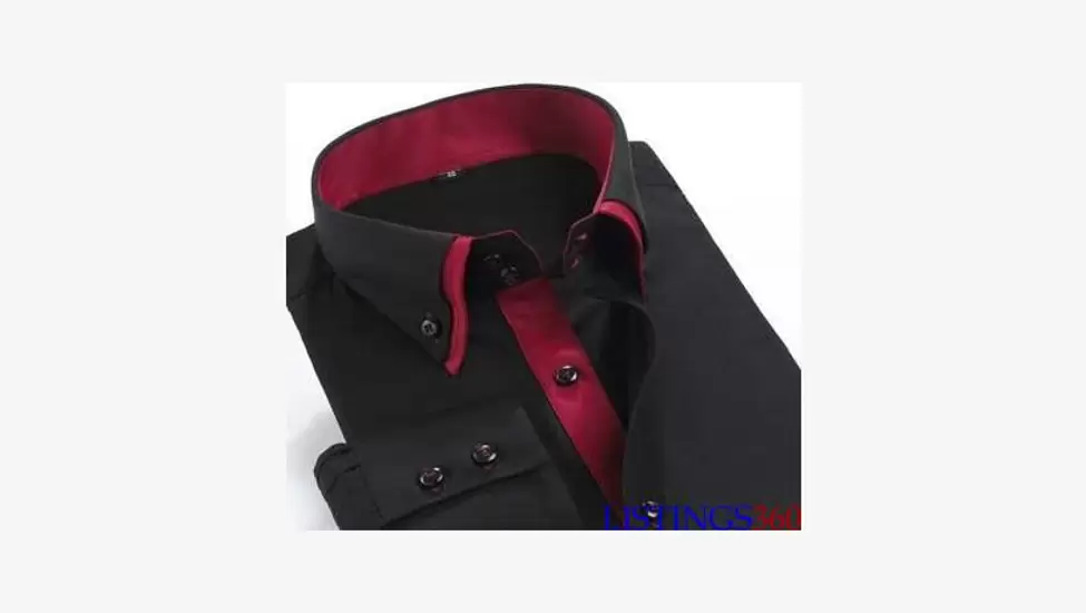 20,001 MK Man Shirts High Quality Long Sleeve Double Collar